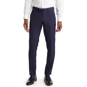 NWOT SOUL OF LONDON Men's Dress Pants Navy Blue Size 37R Straight